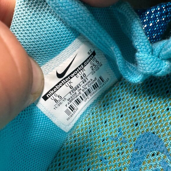 Size 8.5 Nike Air Max 90 Ultra BR Gamma Blue Womens Athletic Sneaker 725061-401 - Picture 9 of 11